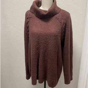 Size large maroon sweater.